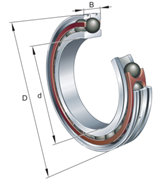 Immagine di Cuscinetto per mandrini - HCB7010-EDLR-T-P4S-UL