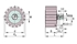 Picture of Ruota dentata di lubrificazione - ARCALUB-X.PINION-MD8,0-Z17-B80-G-W