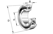 Immagine di Cuscinetto radiale orientabile a sfere - 2205-2RS-TVH