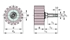 Picture of Ruota dentata di lubrificazione - ARCALUB-X.PINION-MD5,0-Z17-B50-G-G