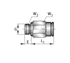 Immagine di Raccordo per lubrificatore - ARCALUB-X.TUBEFIT-M10X1-SAT104G