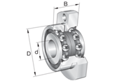 Picture of Cuscinetto assiale a sfere a contatto obliquo - ZKLFA1050-2RS