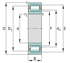 Immagine di Cuscinetto radiale a rulli cilindrici - NJ421-XL-M1
